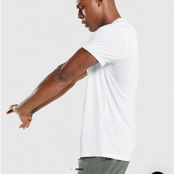 GYMSHARK ARRIVAL T-SHIRT‎ REGULAR FIT WHITE NWT IN PACKAGING - Picture 3 of 8